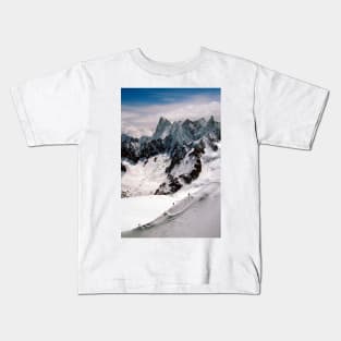 Chamonix Aiguille du Midi Mont Blanc Massif France Kids T-Shirt